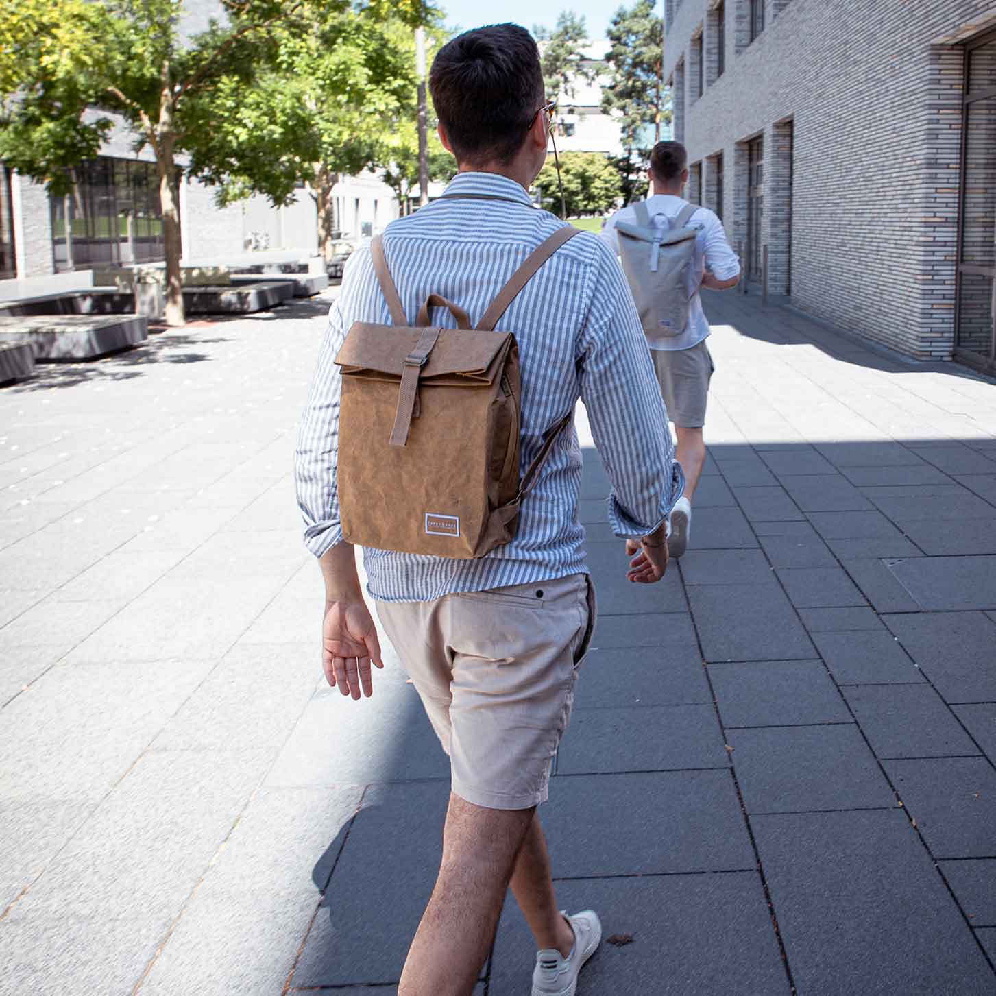 Nachhaltiger Rucksack aus Kraftpapier